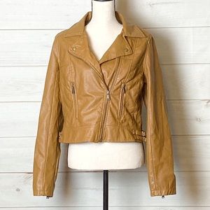 Bongo VTG 90’s Vegan Leather Brown Moto SzXL